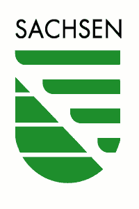 Logo Freistaat Sachsen modern gruen